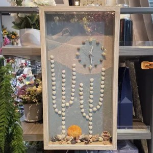 9x18" Handcrafted Clock (Sand Art 0cean)