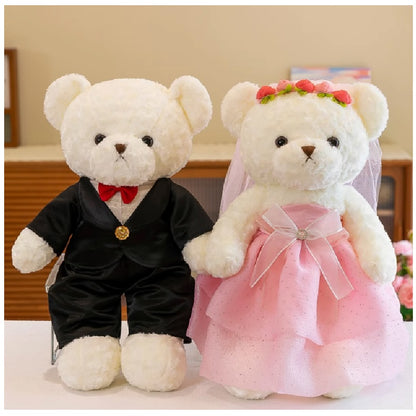 Bridal Wed Bear 45cm Pink (1 Pair)