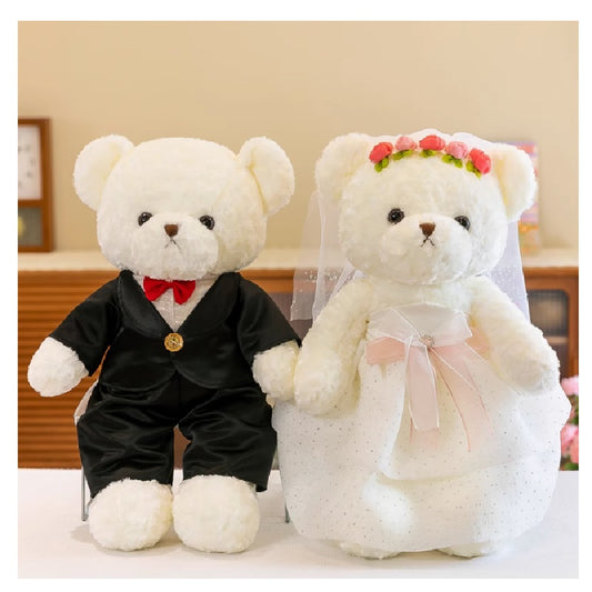 Bridal Wed Bear 45cm White (1 Pair)