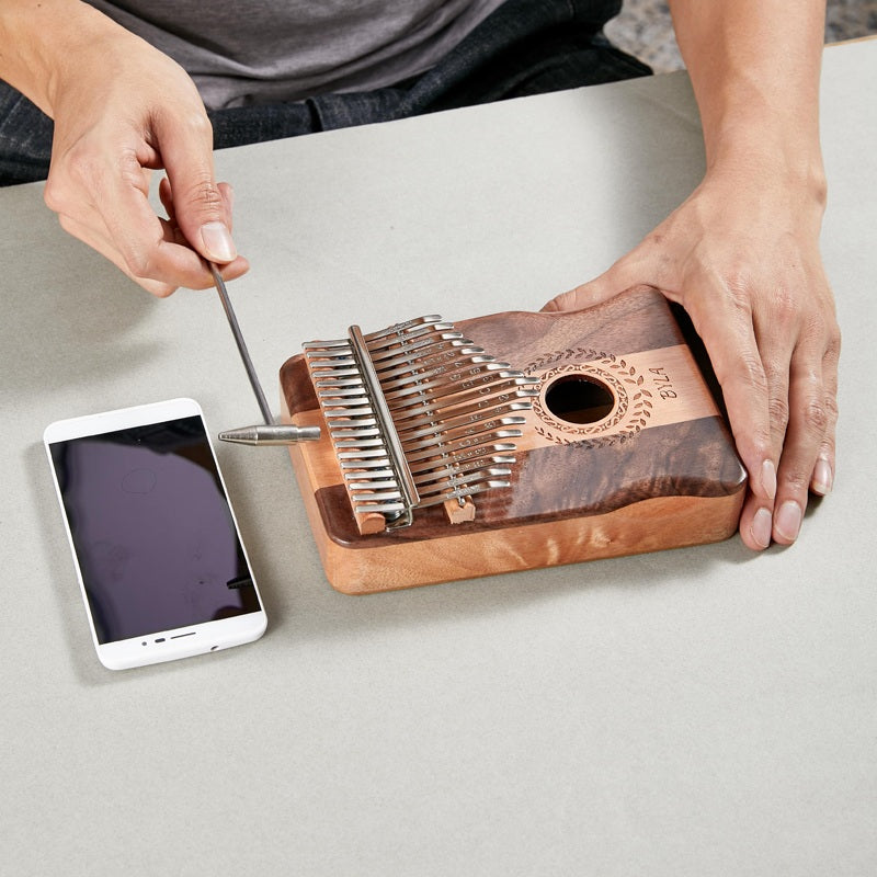 Byla Authentic 17 Keys Kalimba African Walnut Piano - 17K BKW00-C Fred Walnut