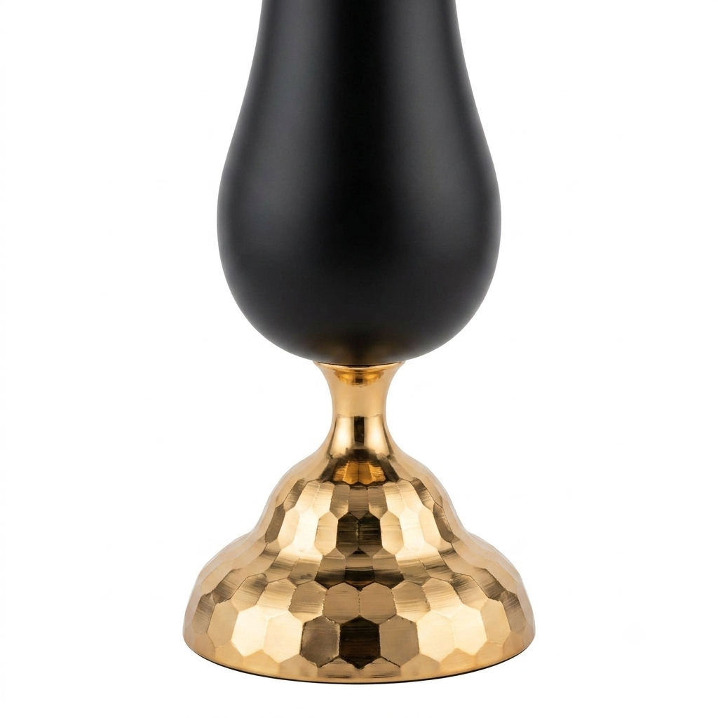 Black Chrome Vase H43.5cm