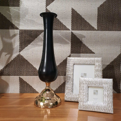 Black Chrome Vase H43.5cm