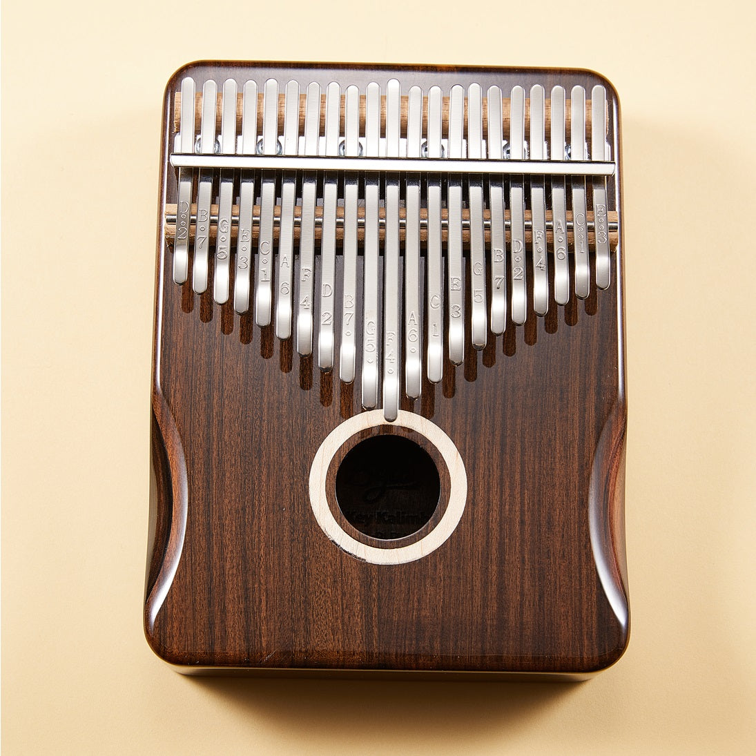 Cega Authentic 21 Keys Kalimba Ring Walnut Wood Thumb Piano