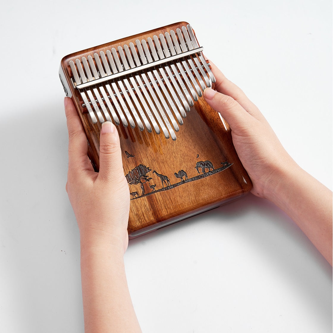 Cega Authentic 21 Keys Kalimba Safari Acacia Wood Thumb Piano - DW