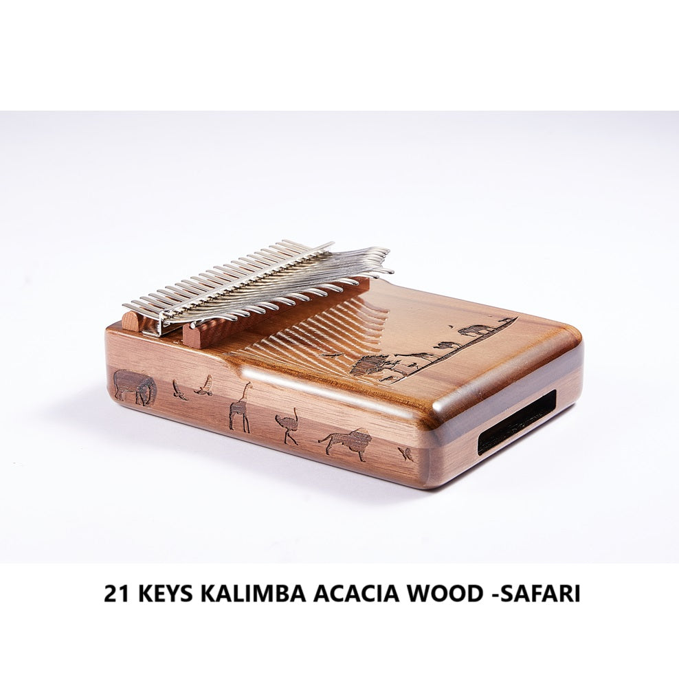 Cega Authentic 21 Keys Kalimba Safari Acacia Wood Thumb Piano - DW