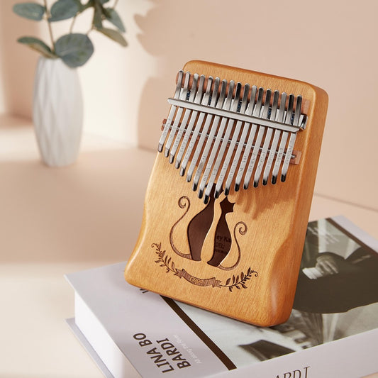 Cega Authentic 17 Keys Kalimba African Mahogany Wood Thumb Piano - CAT2 LW