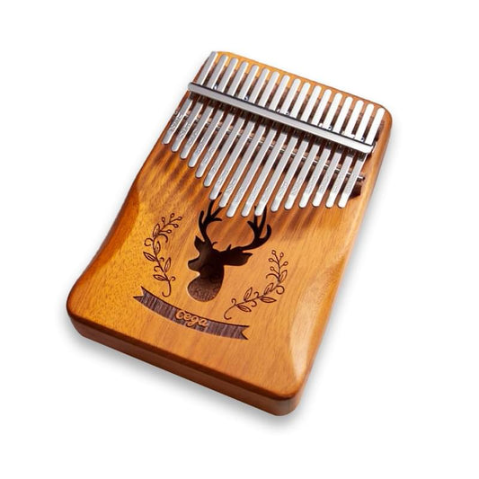Cega Authentic 17 Keys Kalimba African Mahogany Wood Thumb Piano - Reindeer LW