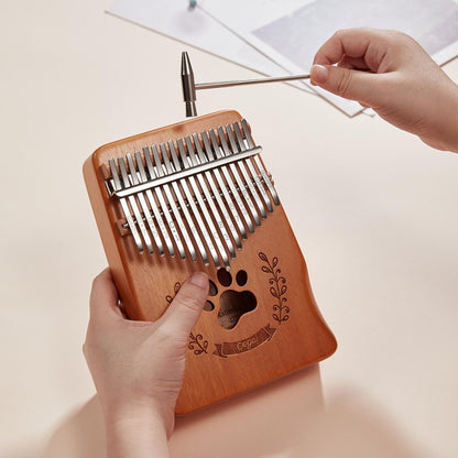 Cega Authentic 17 Keys Kalimba African Mahogany Wood Thumb Piano - PAW LW