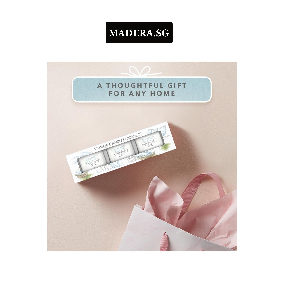 Clean Cotton 3pcs-Mini Candles Gift Set