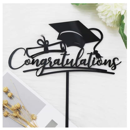 Congratulations Hat Cake Topper 16cm