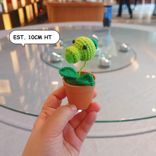 Crochet Plants Vs Zombies in Pot 10cm (Various Design)