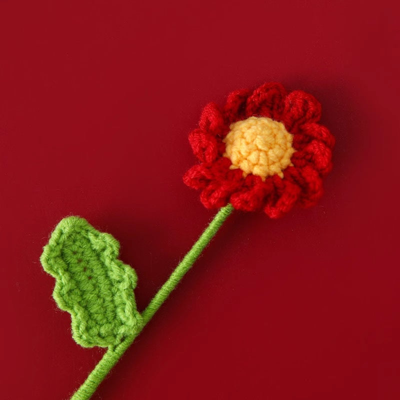 Crochet Daisy 30cm (Assorted Colors)