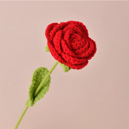 Crochet Rose 40cm (Assorted Colors)