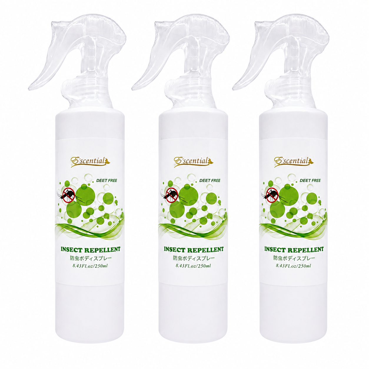 E’scential DEET-Free Insect Repellent 250ml (#W/lock safety see photos for instruction)