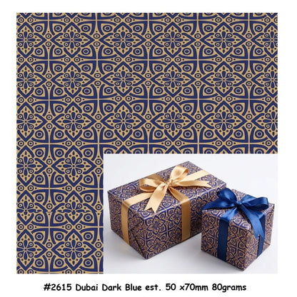 European Gift Wrapper EUR2615 Dubai Dark Blue