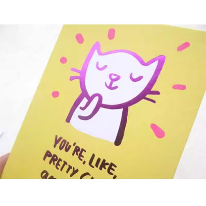 GC-8669 Cute Cat Valentines Greeting Card