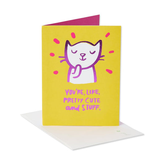 GC-8669 Cute Cat Valentines Greeting Card