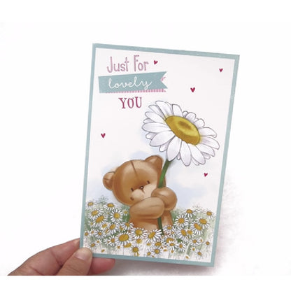 GC-9647 Bear W/daisy Mothers Day Greeting Card