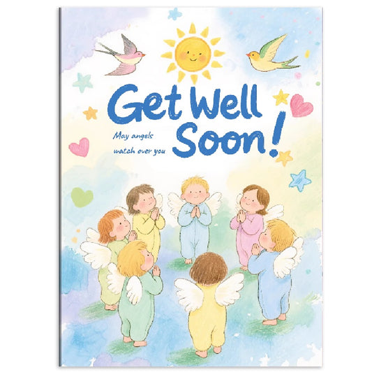 GC-HLL Angels 14x21CM Get Well Soon Greeting Card