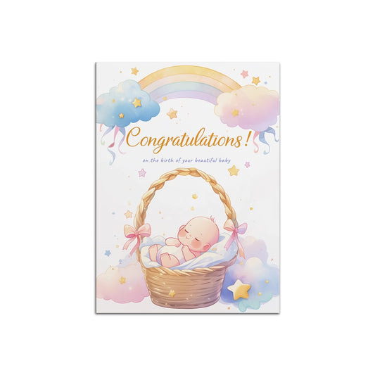 GC-HLL New Born Congratulations Greeting Card