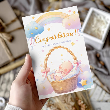 GC-HLL New Born Congratulations Greeting Card