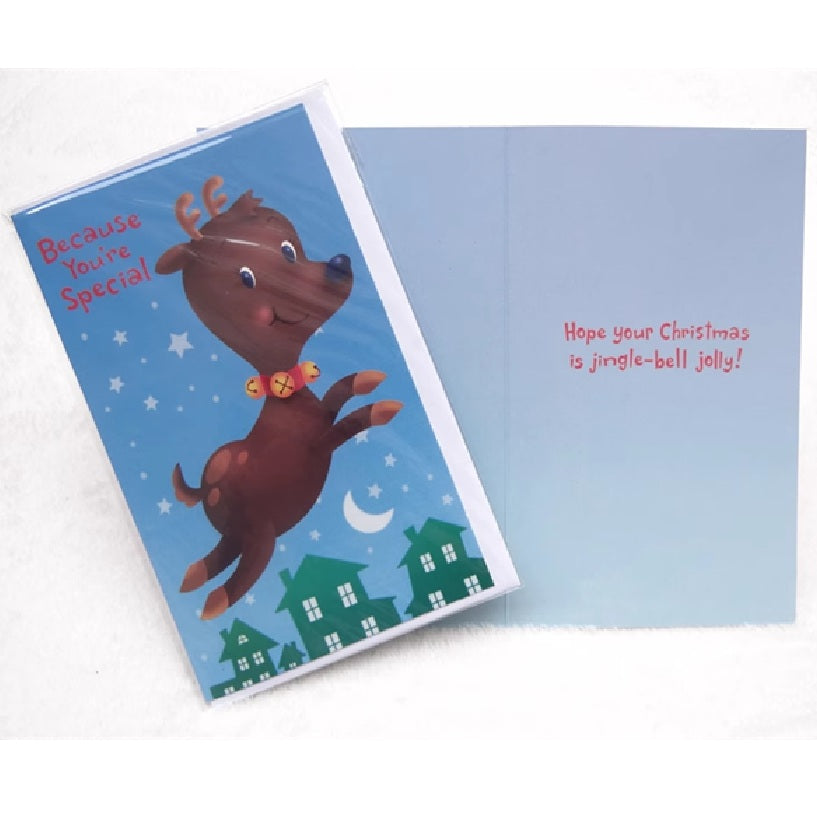 GC-IMP Christmas Bcos U R Special Reindeer Greeting Card