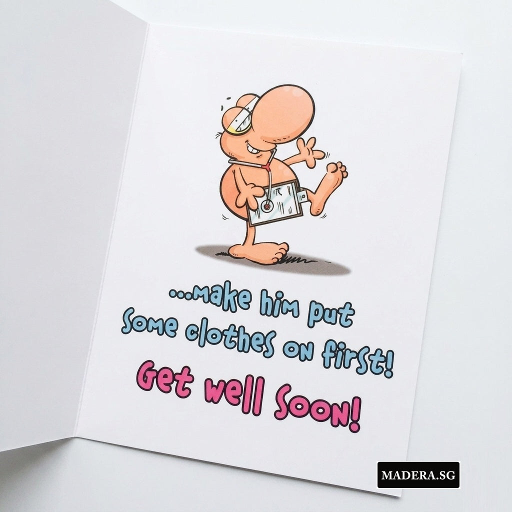 GC-JS Get Well Soon D54159 Greeting Card - Doctor & You