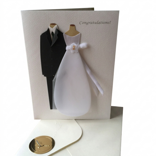 GC-Pap Bride & Groom Wedding Congratulations Greeting Card