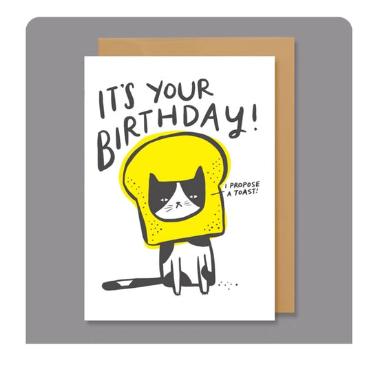 GC-UG Birthday Toast Birthday Greeting Card 11x15