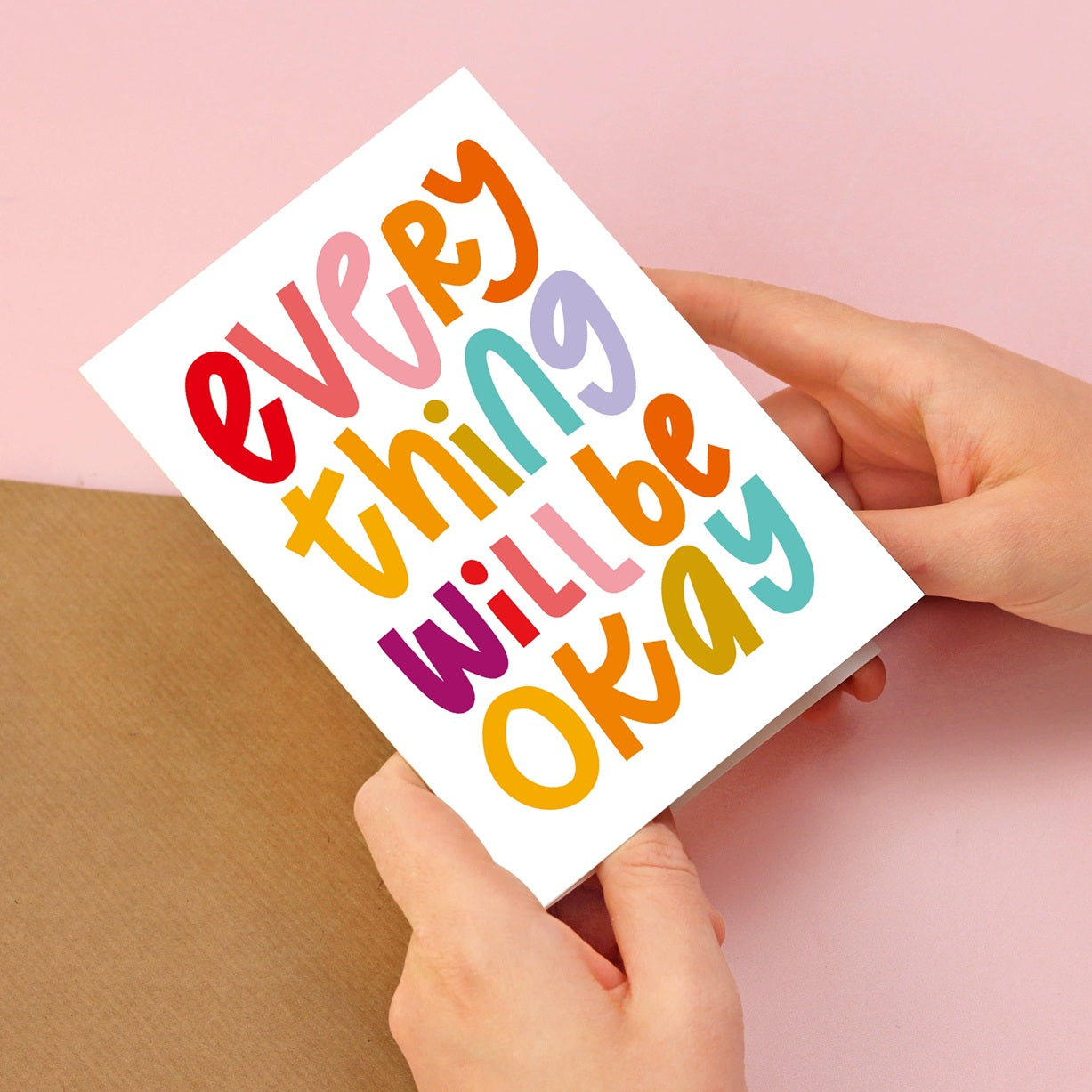 GC-UG Everything Will Be Okay All Occasion Greeting Card 11x15