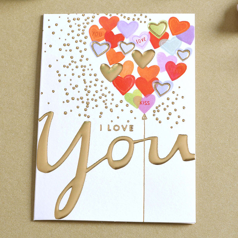 GC 1811 I LOVE YOU 95X123MM GREETING CARD