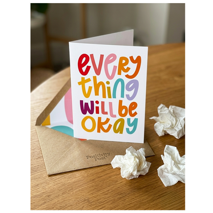 GC-UG Everything Will Be Okay All Occasion Greeting Card 11x15
