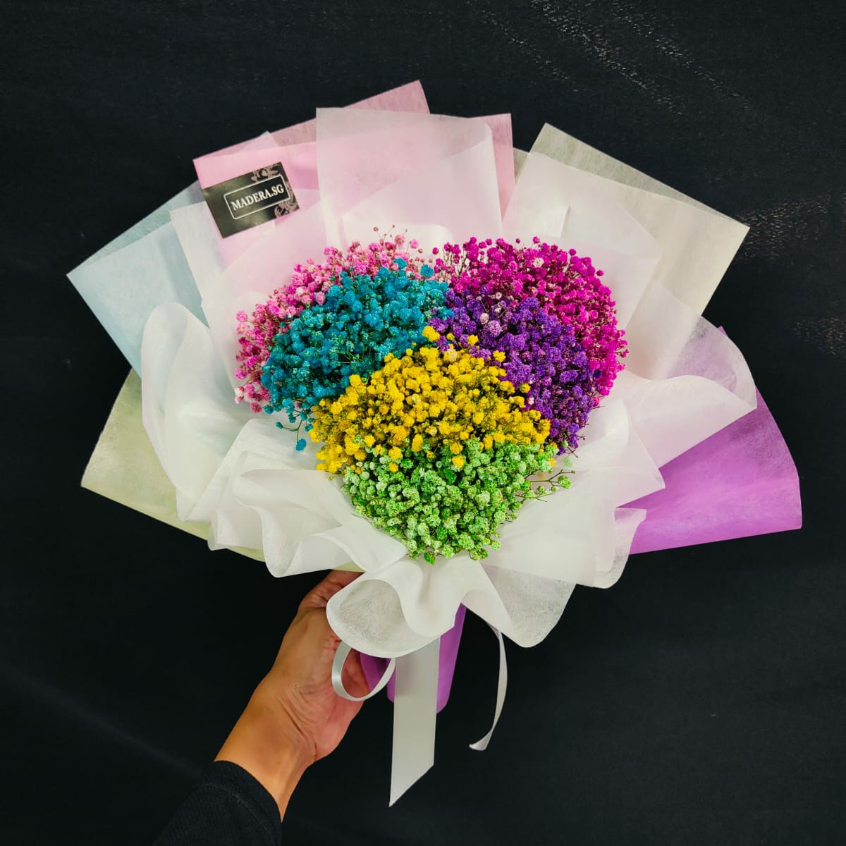 Giant Rainbow Baby Breathe Bouquet