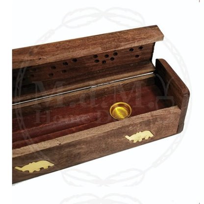 Handcrafted Incense Box Holder Rosewood 12 Inches