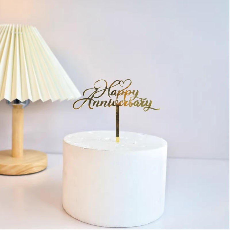 Happy Anniversary Cake Topper