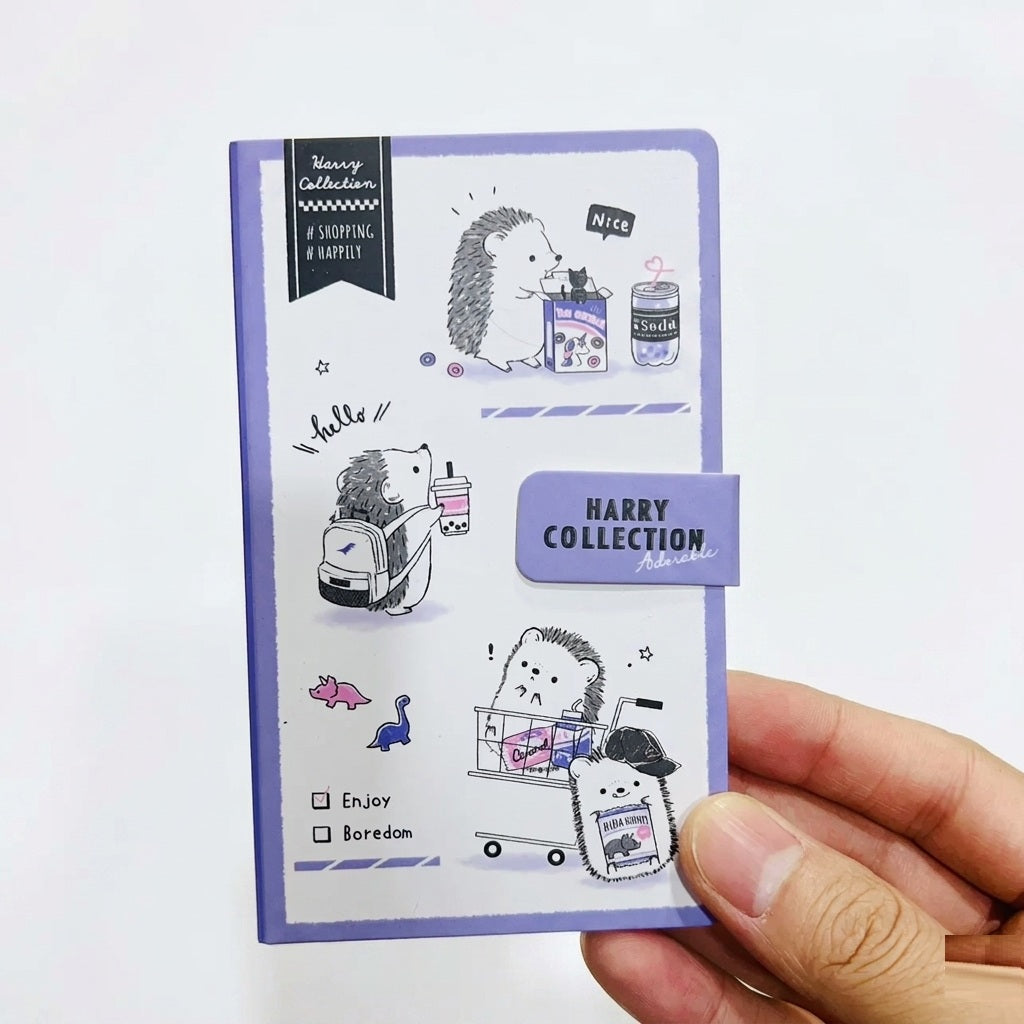 NV Mini Famous Characters Handy Notebook w/ Magnetic Bucket (est. A7 size 7.6x 12.5cm)