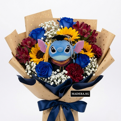 Keychain Keyring Graduation Stitch 10cm