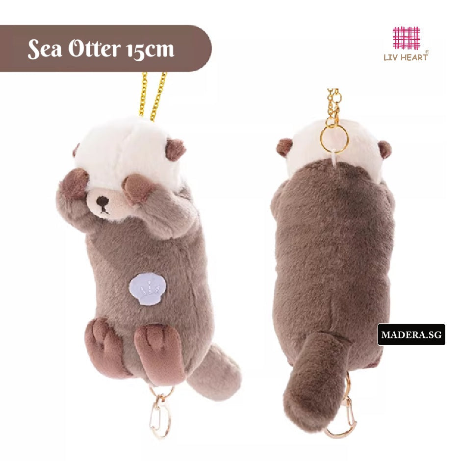 Keychain Pendant Liv Heart Sorry Sea Otter 15cm