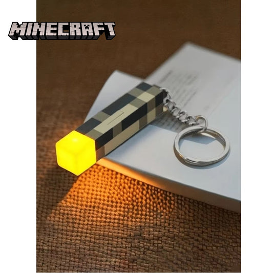 Keychain Keyring Pendant Minecraft Torch