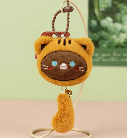 Keychain Keyring Kitty with Tail Assorted