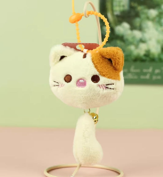 Keychain Keyring Kitty with Tail Assorted