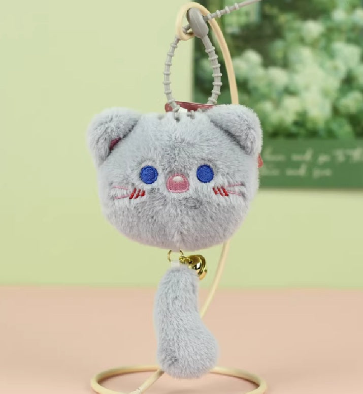 Keychain Keyring Kitty with Tail Assorted