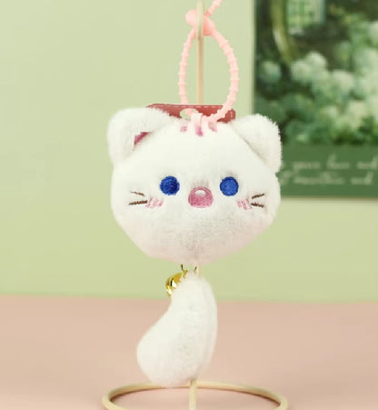 Keychain Keyring Kitty with Tail Assorted