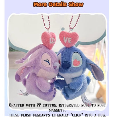 Keychain Keyring Authentic Disney Stitch & Angel in Love 9cm (Very Rare Edition)