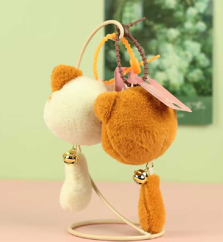 Keychain Keyring Kitty with Tail Assorted