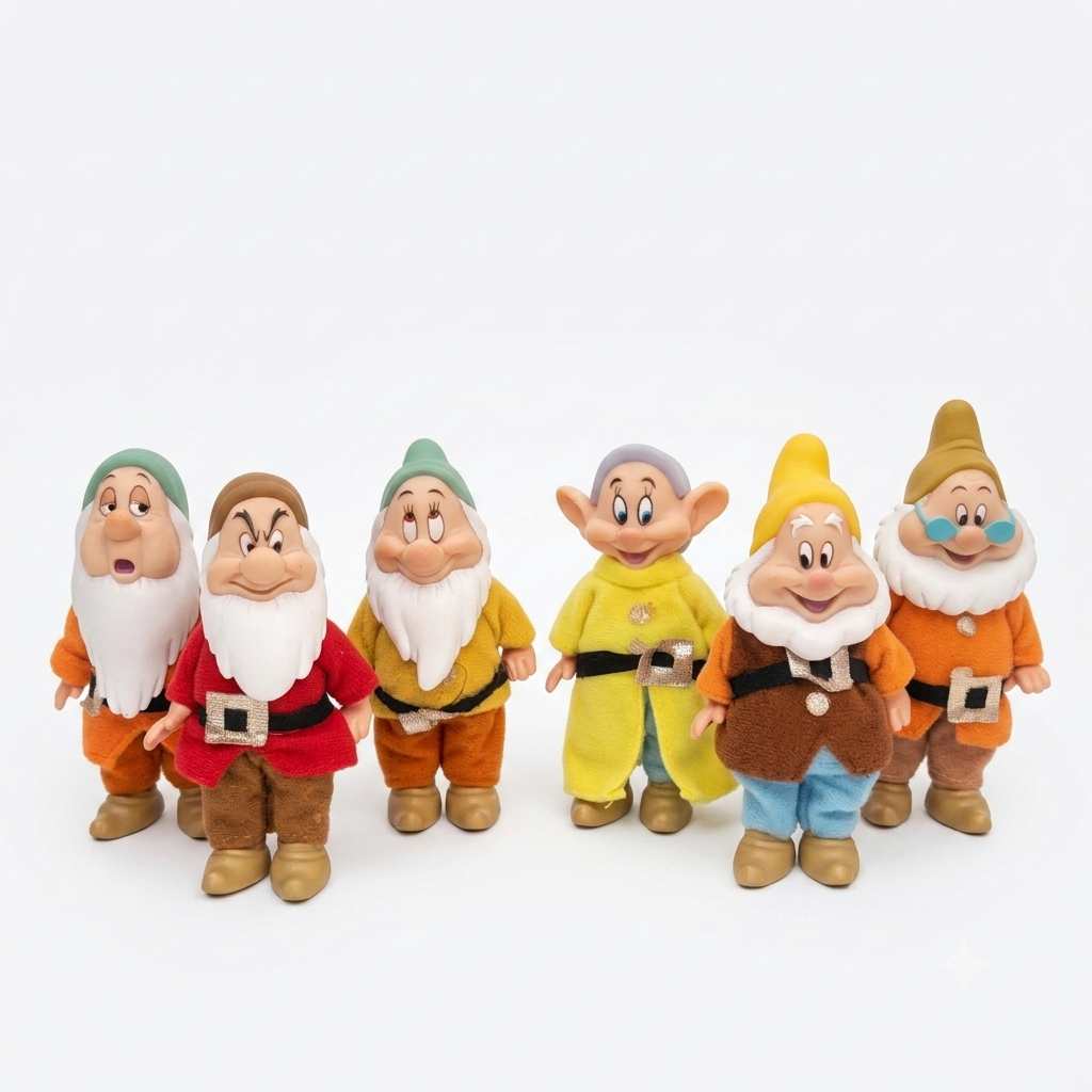 NV Seven Dwarfs Figurine Set Ornament Garden Decor Christmas 10cm (Set Of 7s)