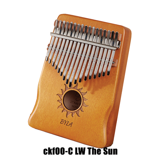 Cega Authentic 17 Keys Kalimba African Mahogany Wood Thumb Piano - Sun LW