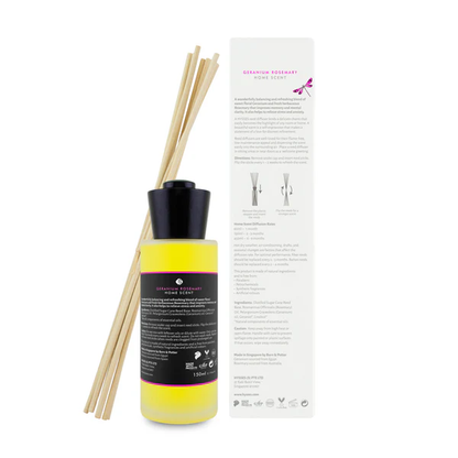 Hysses Home Scent Reed Diffuser - Geranium Rosemary