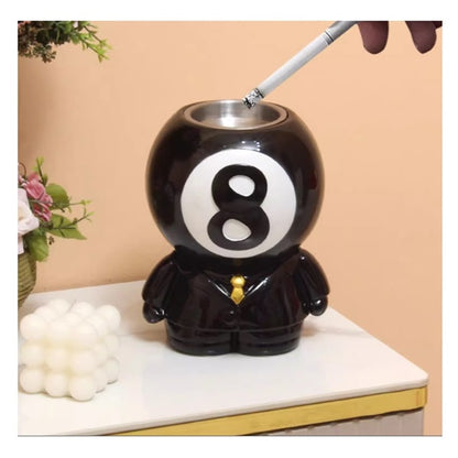 NV NO.8 BILLIARD BALL PEN AND ASHTRAY HOLDER