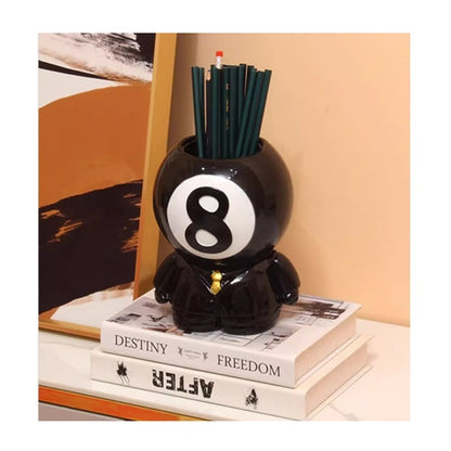 NV NO.8 BILLIARD BALL PEN AND ASHTRAY HOLDER